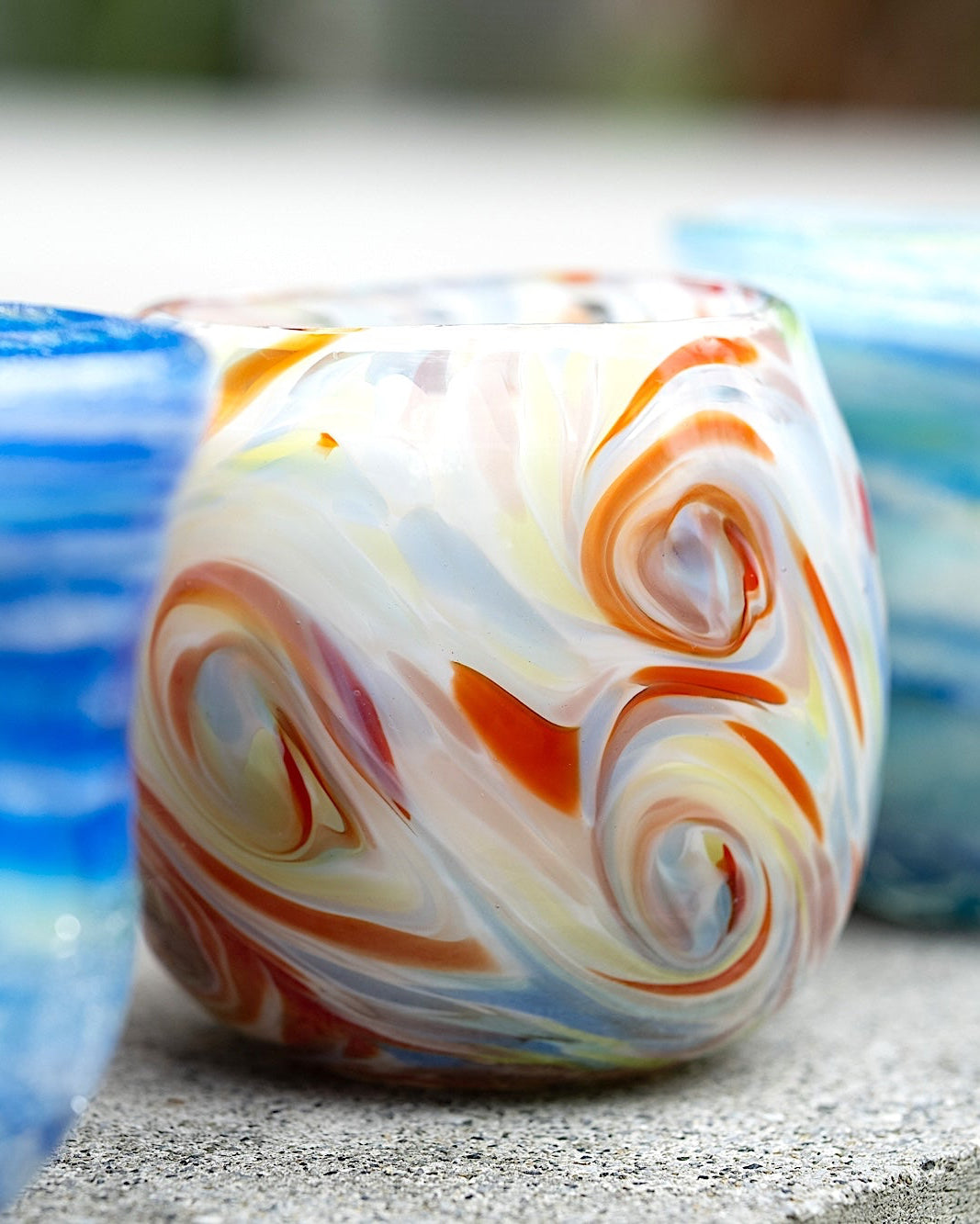 Tida Ryukyu Glass Candle